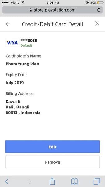 Hướng dẫn dùng thẻ visa để mua game trên PSN