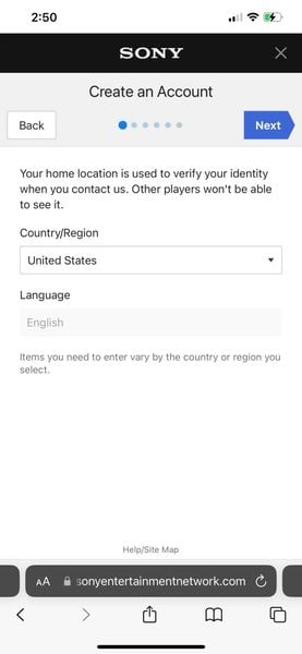 Hướng dẫn tạo tài khoản PSN