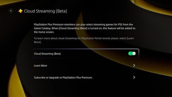 Hướng dẫn truy cập Cloud Streaming (Beta) cho người dùng Playstation Portal