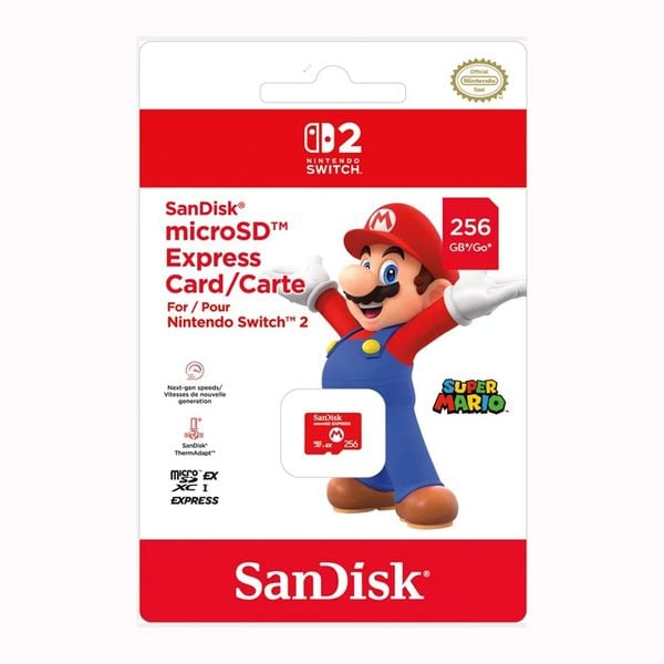 Thẻ nhớ SanDisk microSD Express Card 256GB cho Nintendo Switch 2