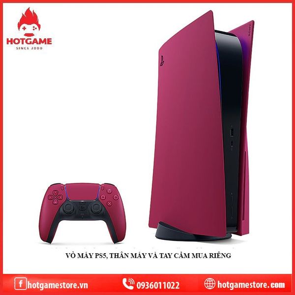 Vỏ ốp bọc máy PS5 chính hãng Sony màu đỏ