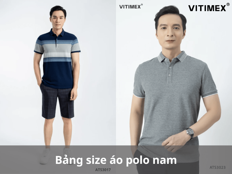 Bảng size áo polo nam