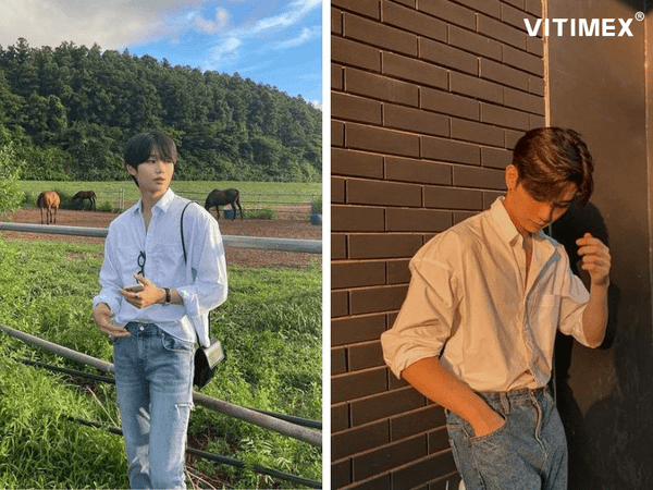 Cách phối đồ với áo sơ mi form rộng: Hướng dẫn chi tiết cho nam & nữ