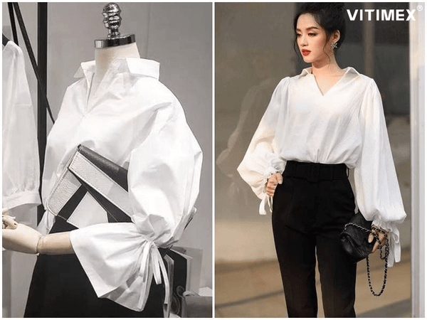 Những mẫu áo sơ mi trắng nữ đẹp nhất: Nâng tầm phong cách