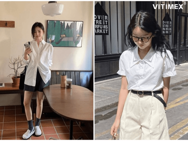 Những mẫu áo sơ mi trắng nữ đẹp nhất: Nâng tầm phong cách