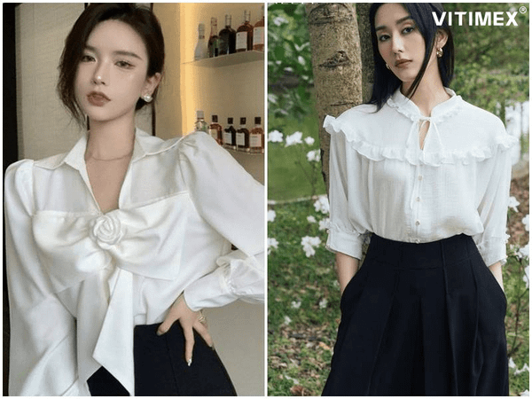 Những mẫu áo sơ mi trắng nữ đẹp nhất: Nâng tầm phong cách