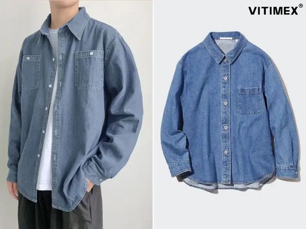 Phối hợp style áo sơ mi khoác ngoài nam