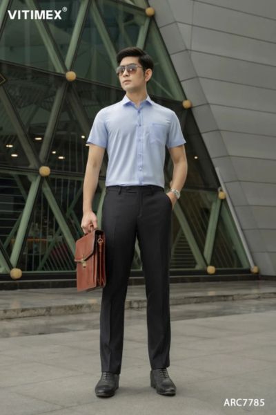 10 mẫu áo sơ mi nam ngắn tay đẹp thoáng mát, phong độ