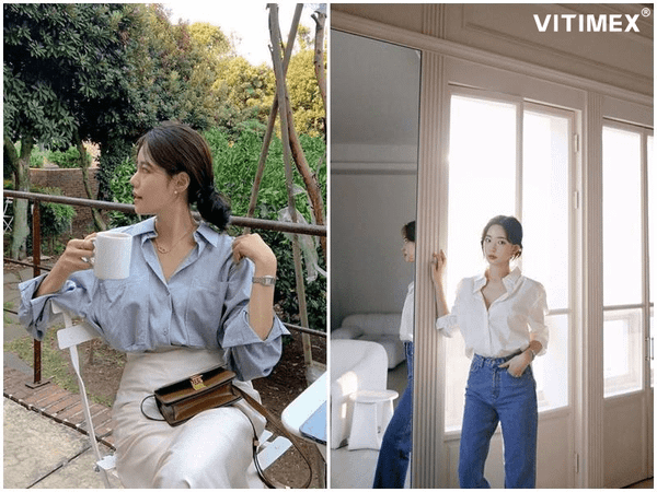 Những mẫu áo sơ mi trắng nữ đẹp nhất: Nâng tầm phong cách