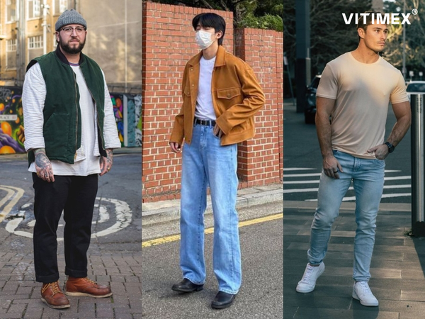 Hướng dẫn cách chọn size quần jean nam phù hợp
