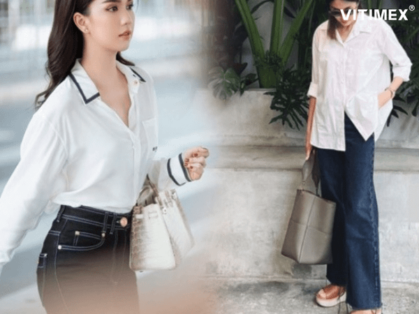 Những mẫu áo sơ mi trắng nữ đẹp nhất: Nâng tầm phong cách