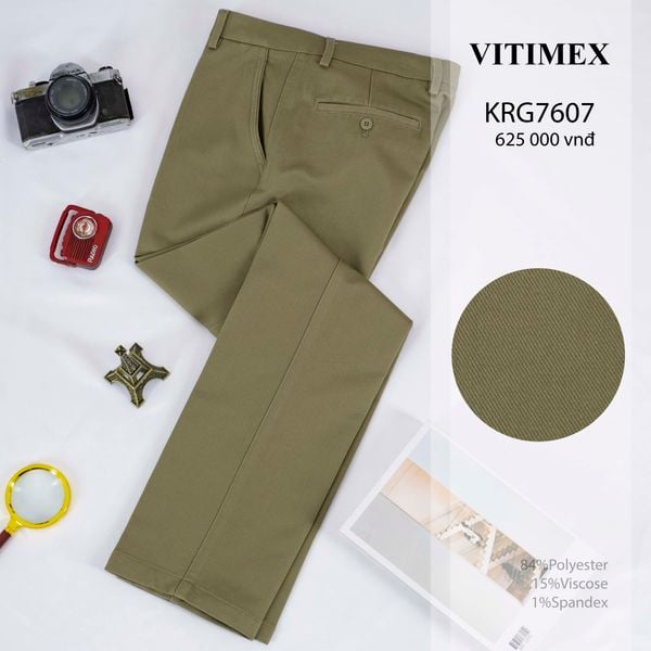 Thiết Kế Nổi Bật Của Kaki Regular Fit VITIMEX