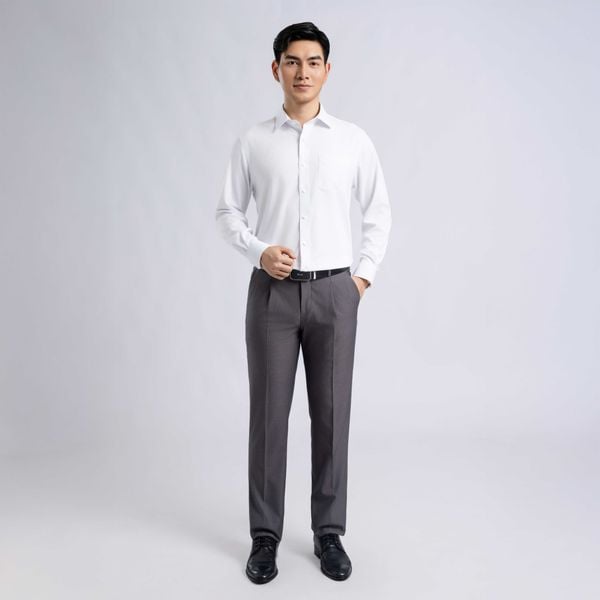 Quần âu Basic có ly: Xu hướng thời trang hiện đại