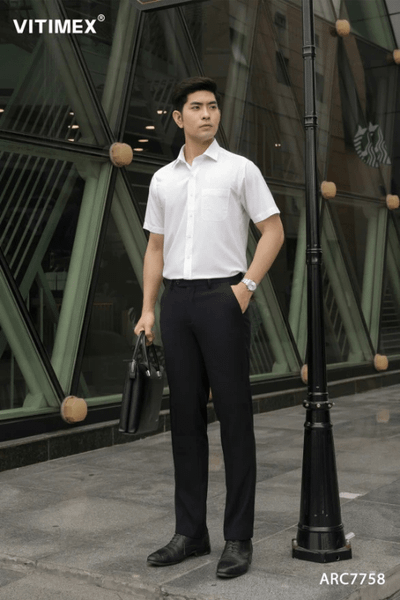 10 Cách phối đồ áo sơ mi trắng nam cực chất