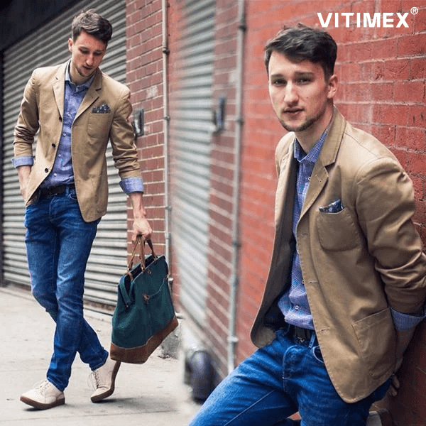 Cách phối áo vest nam với quần jean: Hướng dẫn phong cách thời trang