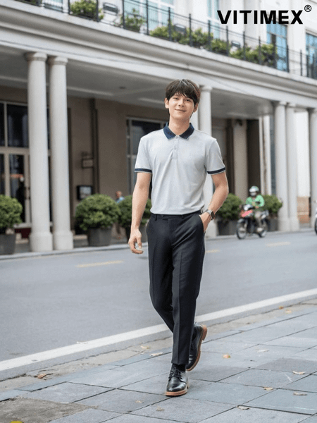 Quần âu áo polo: Phong cách thời trang lịch lãm