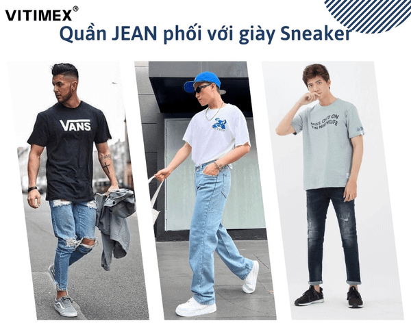 Mặc quần jean mang giày gì cho nam? Hướng dẫn chọn giày phong cách