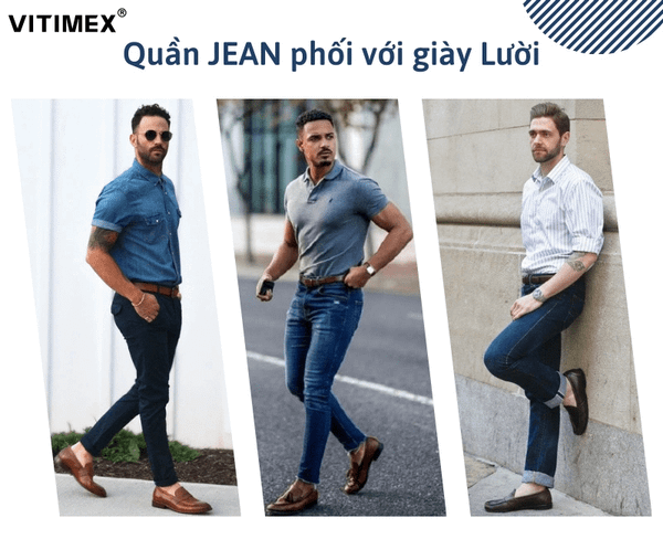 Mặc quần jean mang giày gì cho nam? Hướng dẫn chọn giày phong cách