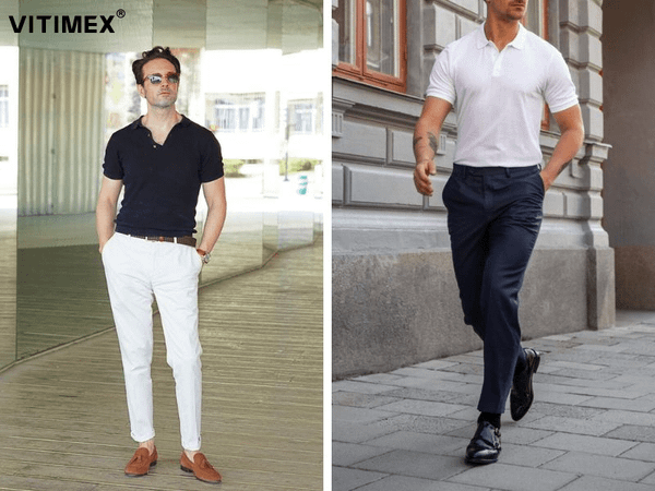 Quần âu áo polo: Phong cách thời trang lịch lãm