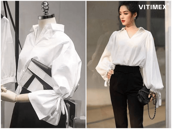 Gái xinh mặc áo sơ mi trắng: gợi cảm & năng động