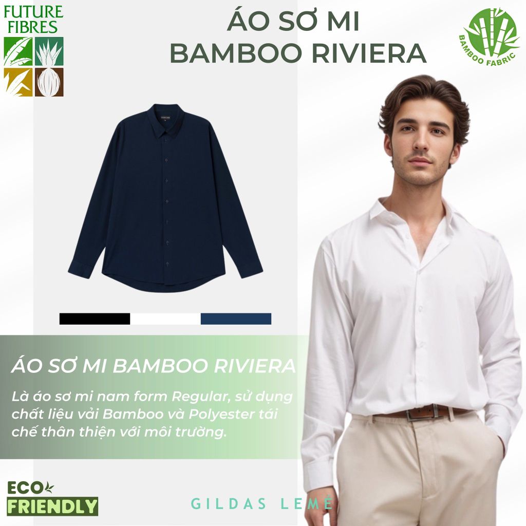 áo sơ mi bamboo riviera