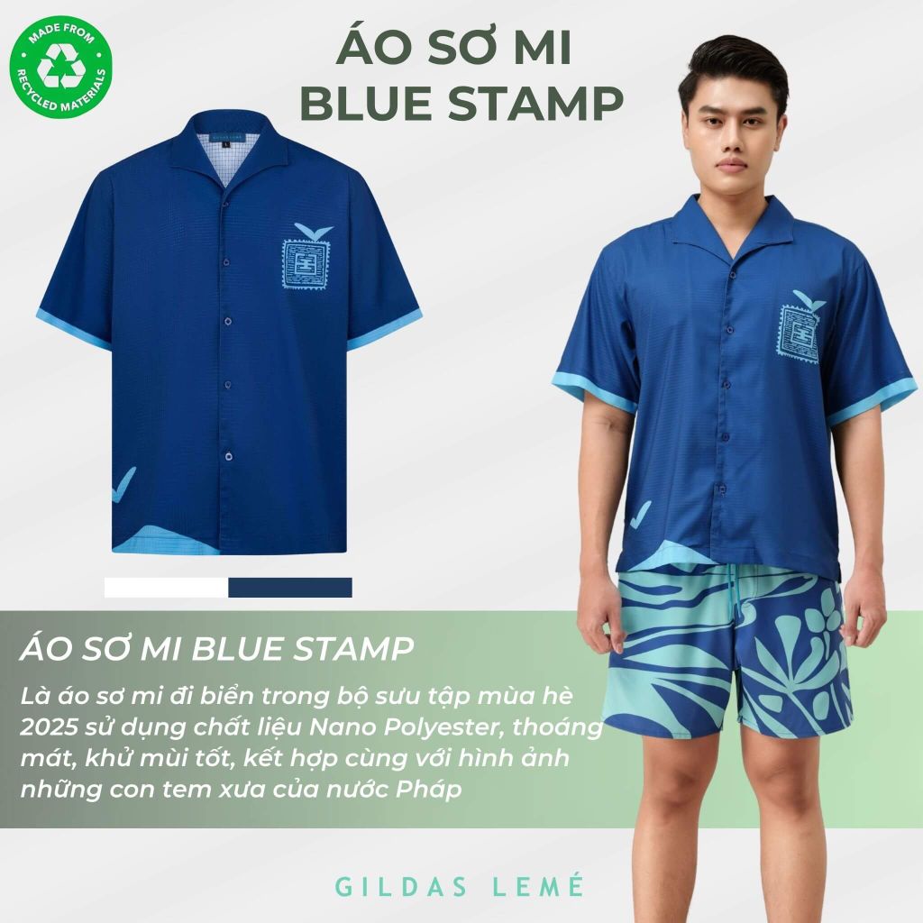 ÁO SƠ MI ĐI BIỂN BLUE STAMP