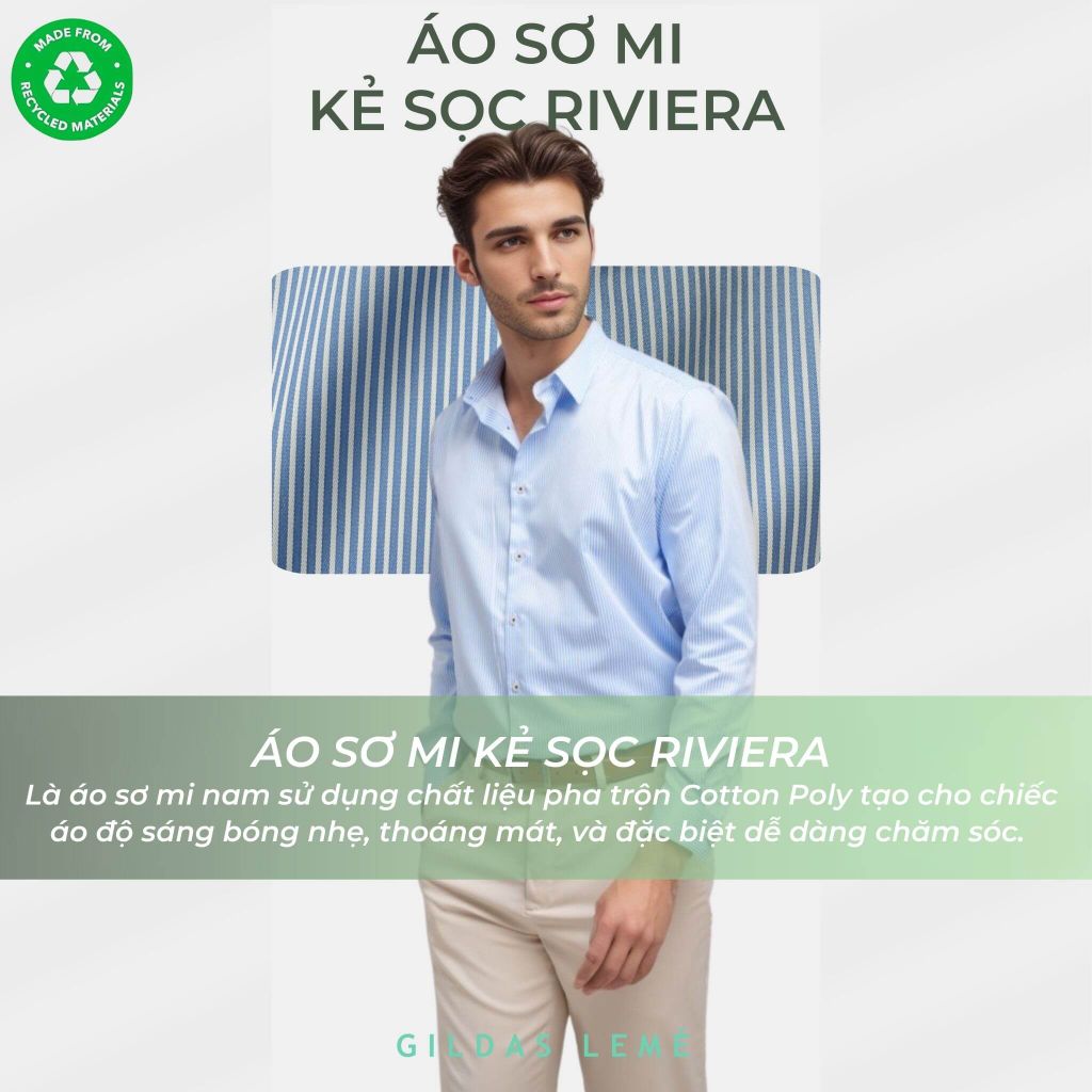 áo sơ mi kẻ sọc riviera