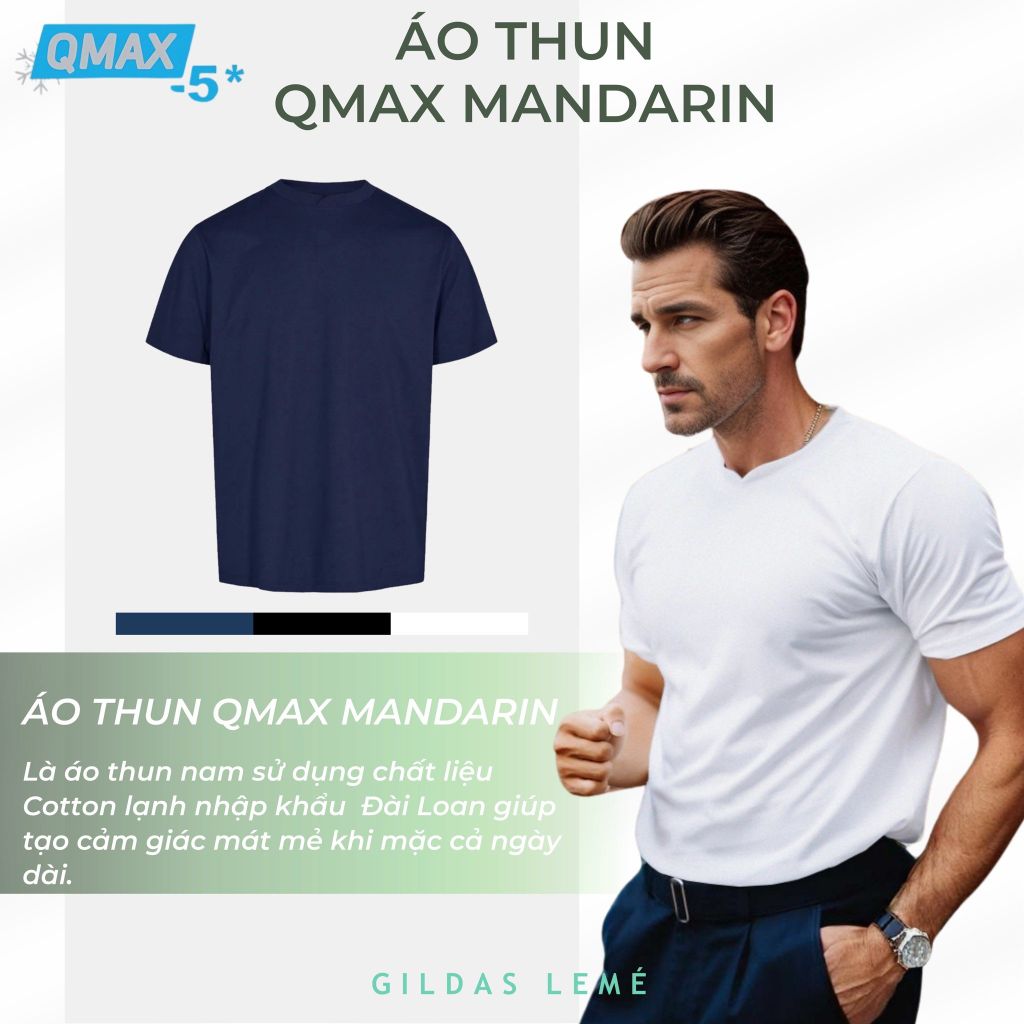 ÁO THUN QMAX MANDARIN
