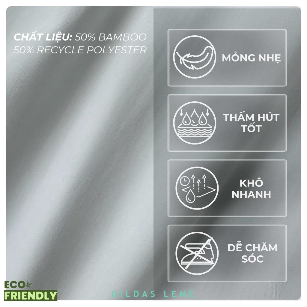 chất vải áo sơ mi bamboo riviera