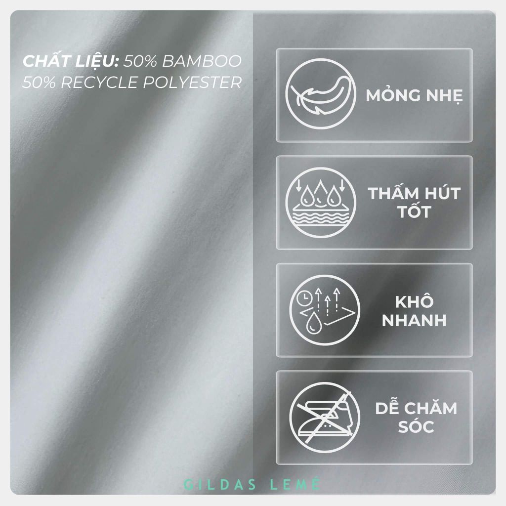 chất vải áo sơ mi bamboo riviera