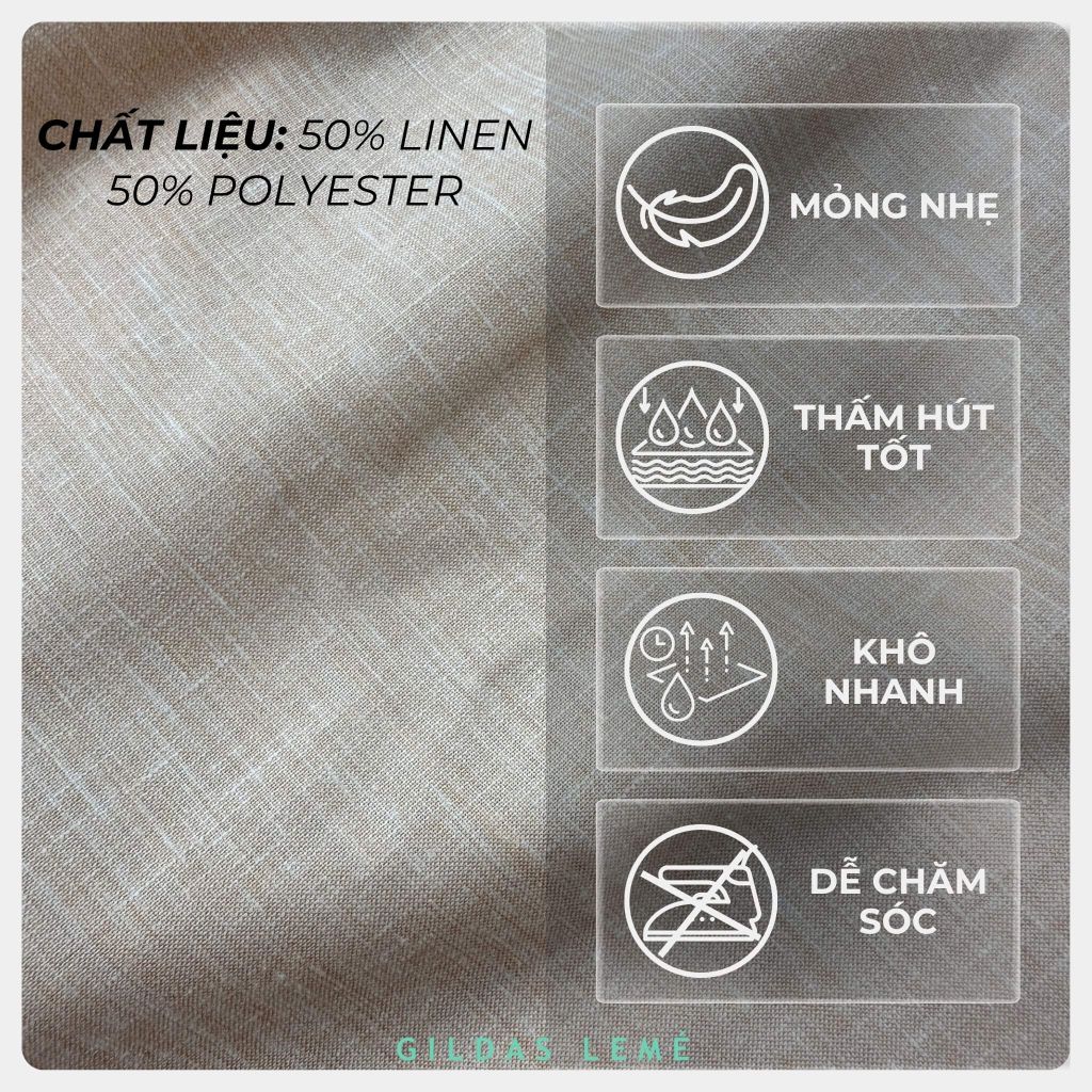 chất vải áo sơ mi linen st.raphael