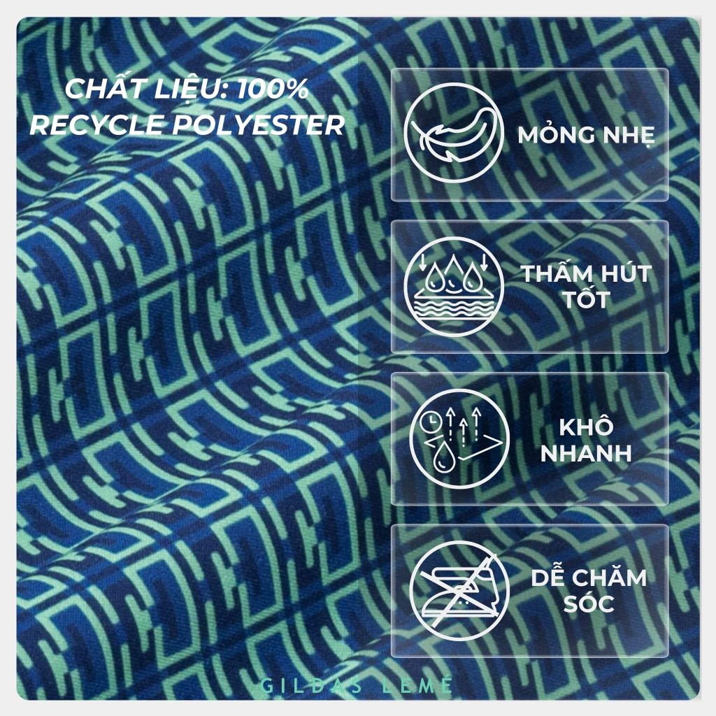 Chất vải quần bơi Monogram