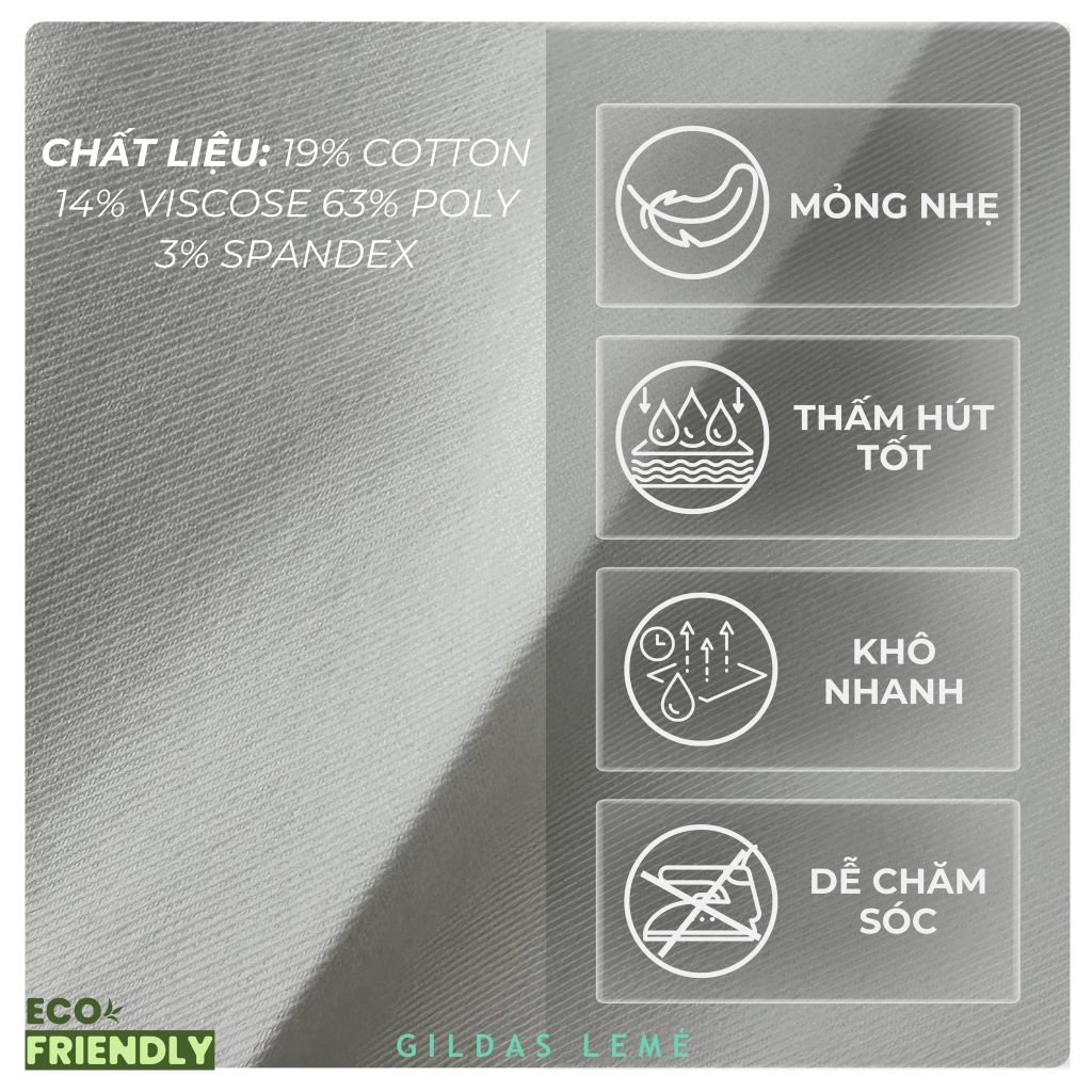 CHẤT VẢI QUẦN DÀI LISERON BLANC