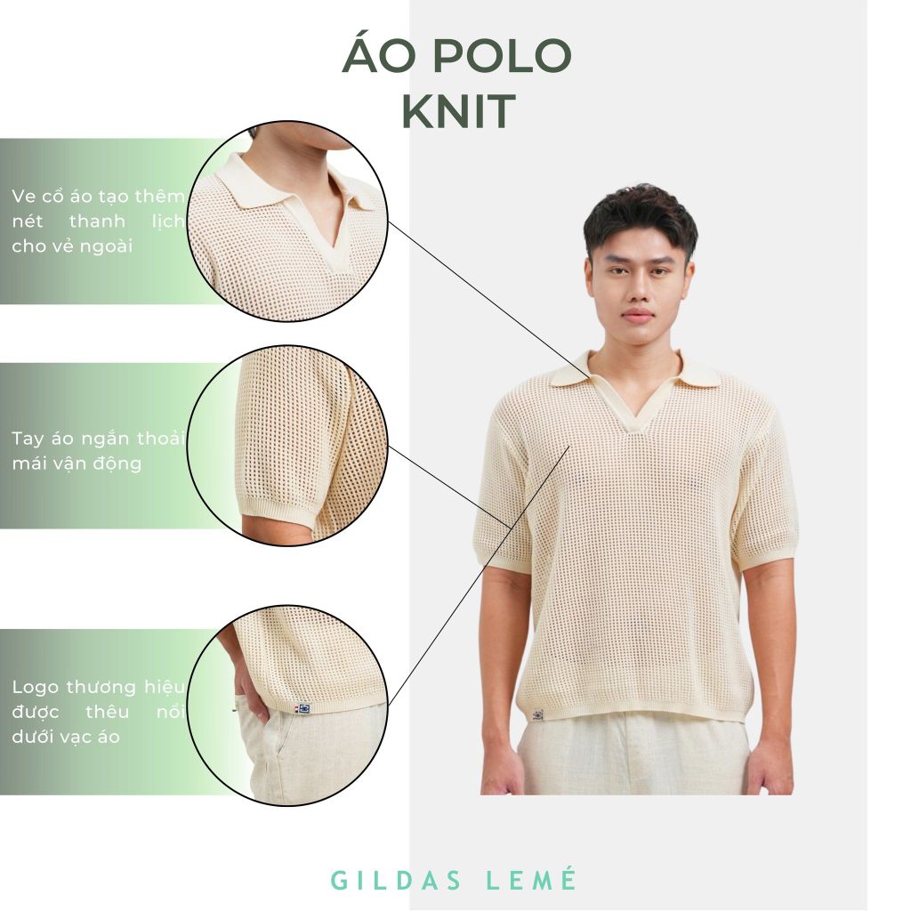 CHI TIẾT ÁO POLO KNIT