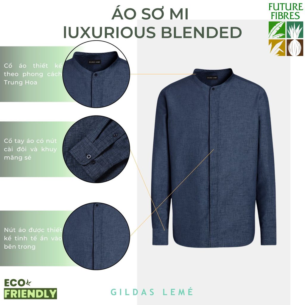 CHI TIẾT ÁO SƠ MI LUXURIOUS BLENDED