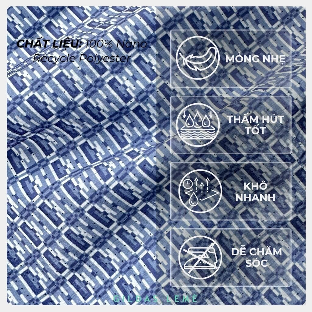 Công dụng chất vải áo sơ mi đi biển monogram