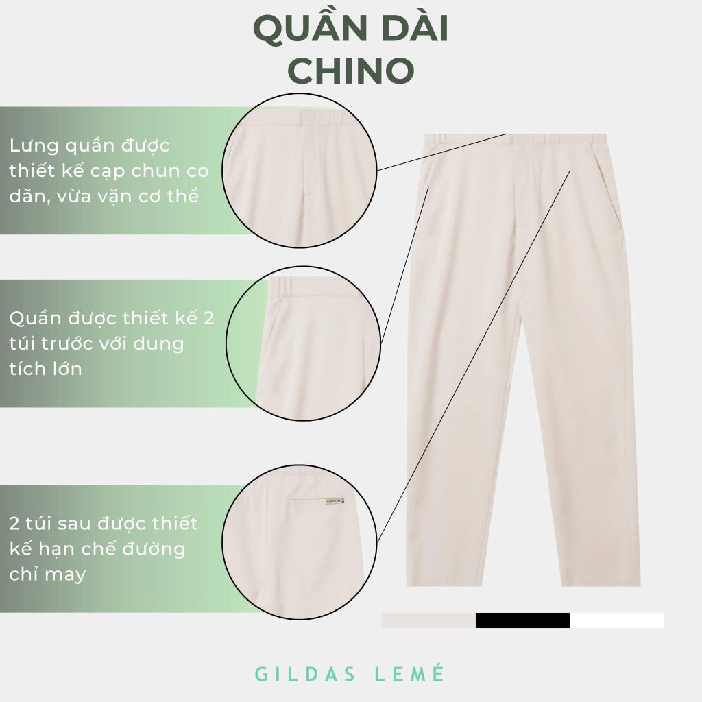 Chi tiết quần dài chino