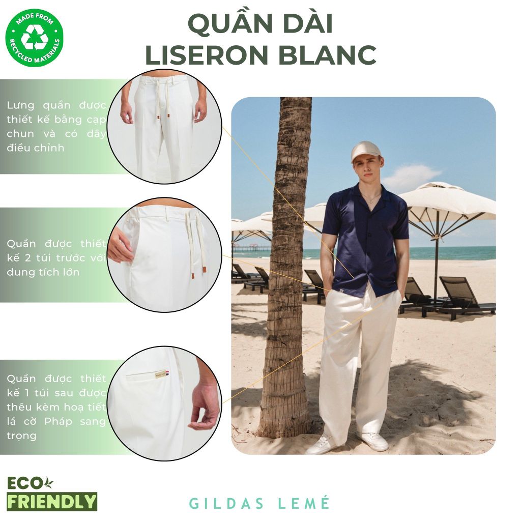 CHI TIẾT QUẦN DÀI LISERON BLANC