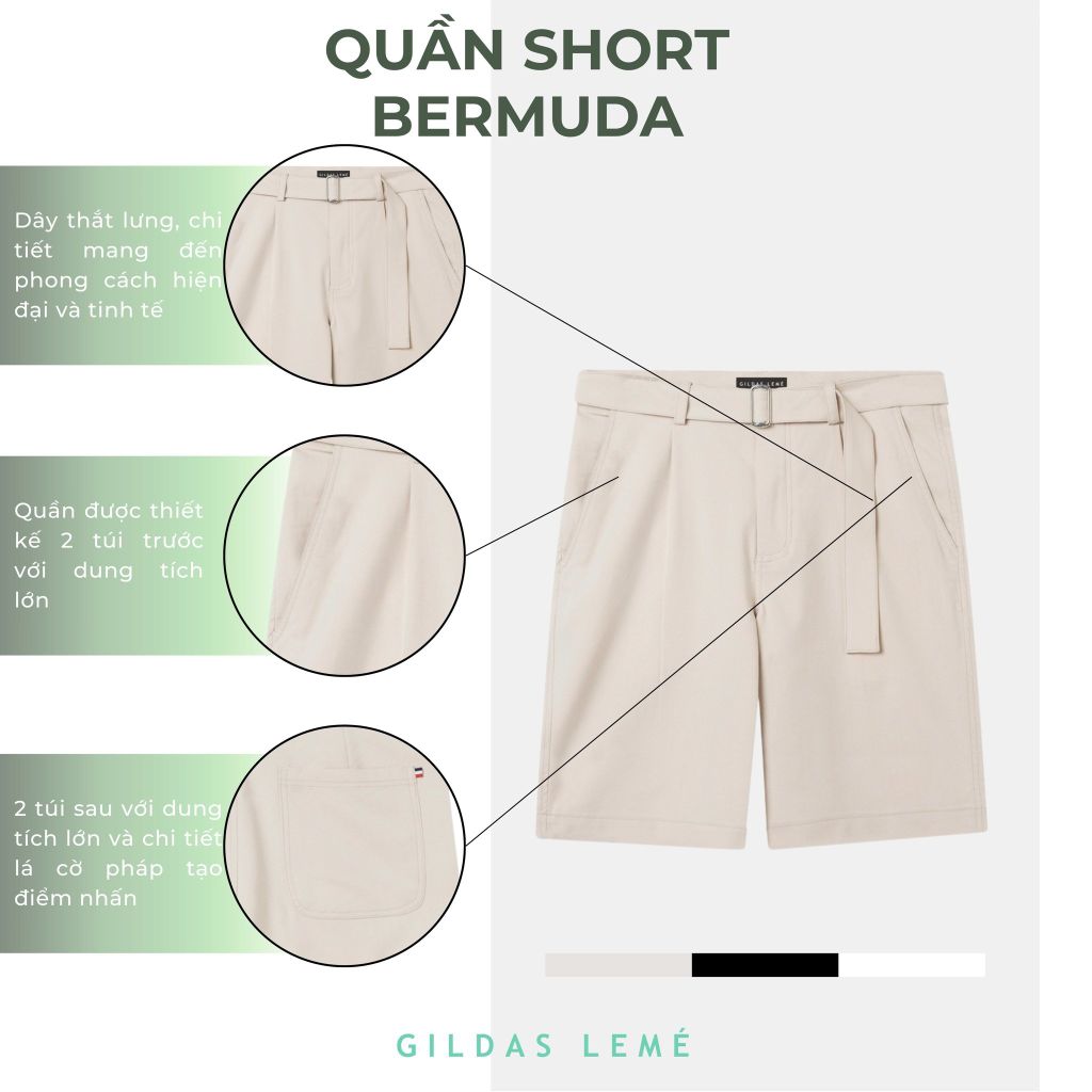CHI TIẾT QUẦN SHORT BERMUDA