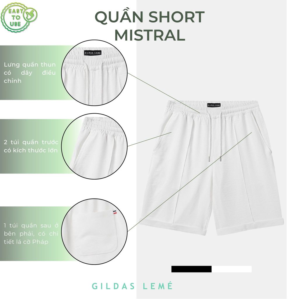 chi tiết Quần short Mistral
