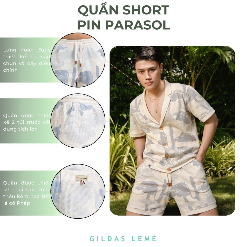 CHI TIẾT QUẦN SHORT PIN PARASOL
