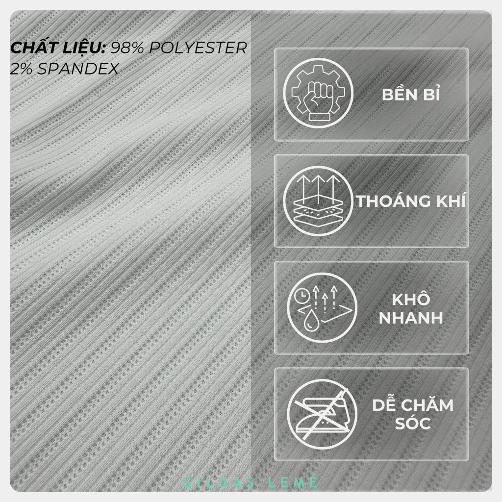 Chất vải áo polo nam Gassin