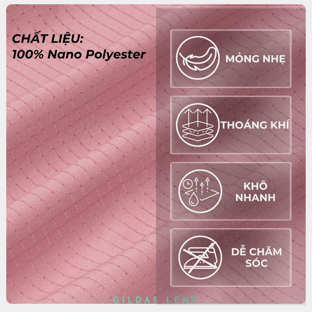 Chất vải quần short Pink Paradise