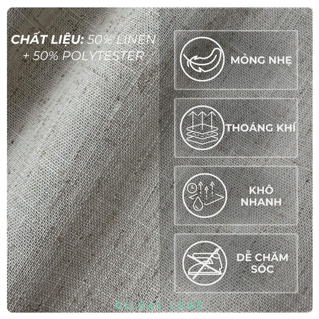 Chất vải mũ lưỡi trai linen