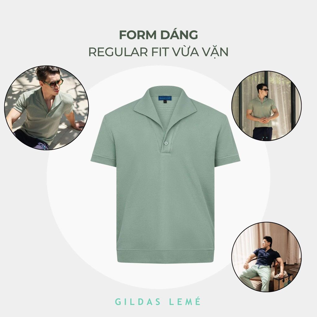 Form dáng áo Polo nam Palma