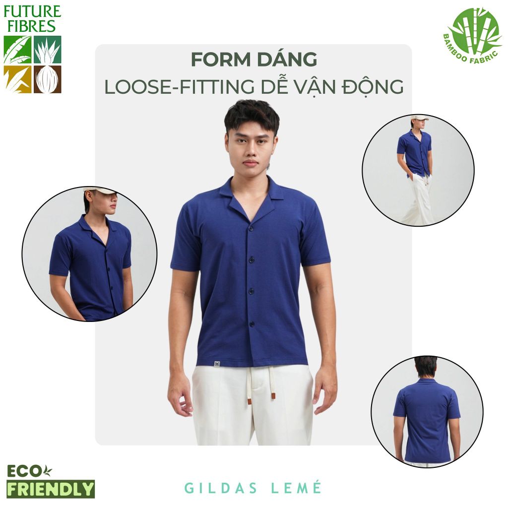 FORM DÁNG ÁO SƠ MI BAMBOO CUBAN