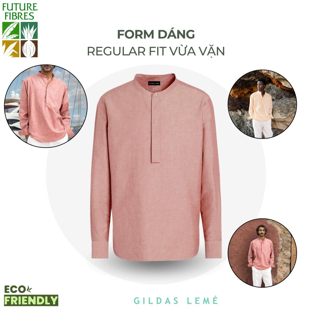 FORM DÁNG ÁO SƠ MI LINEN BLENDED