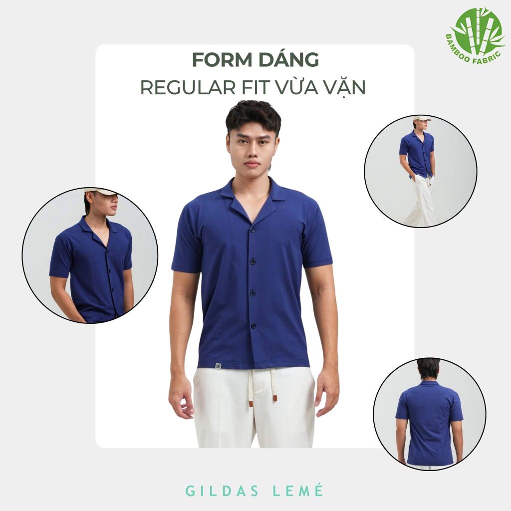 form dáng áo sơ mi bamboo cuban