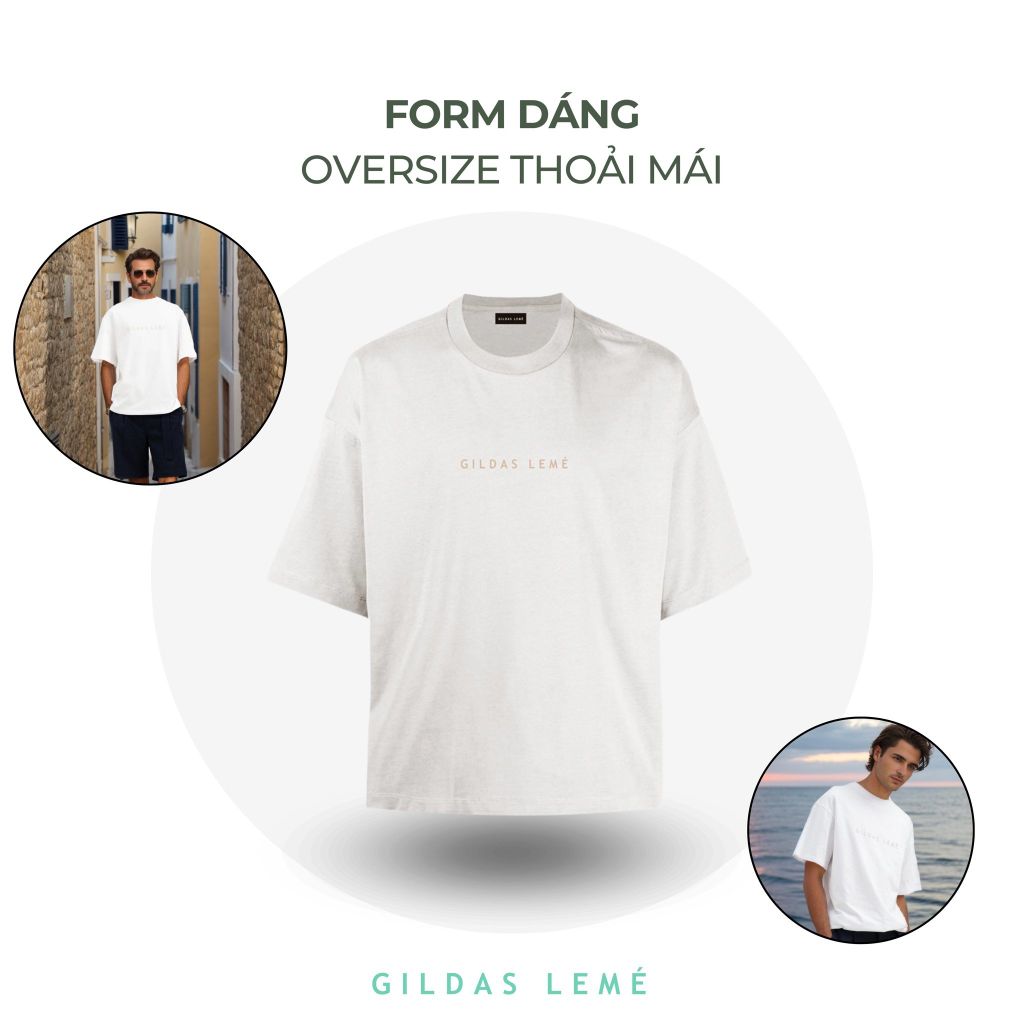 form dáng áo thun oversize