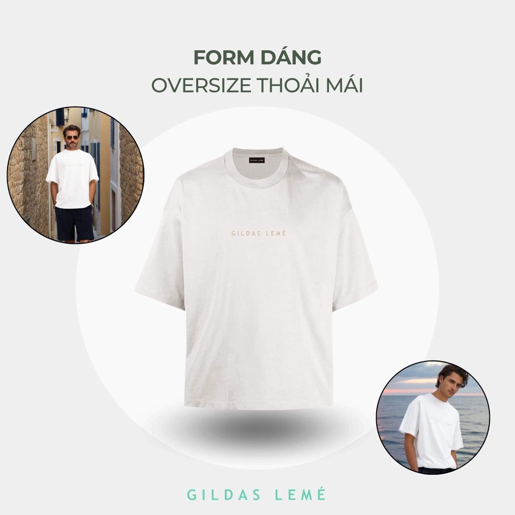 Form dáng áo thun oversize nam